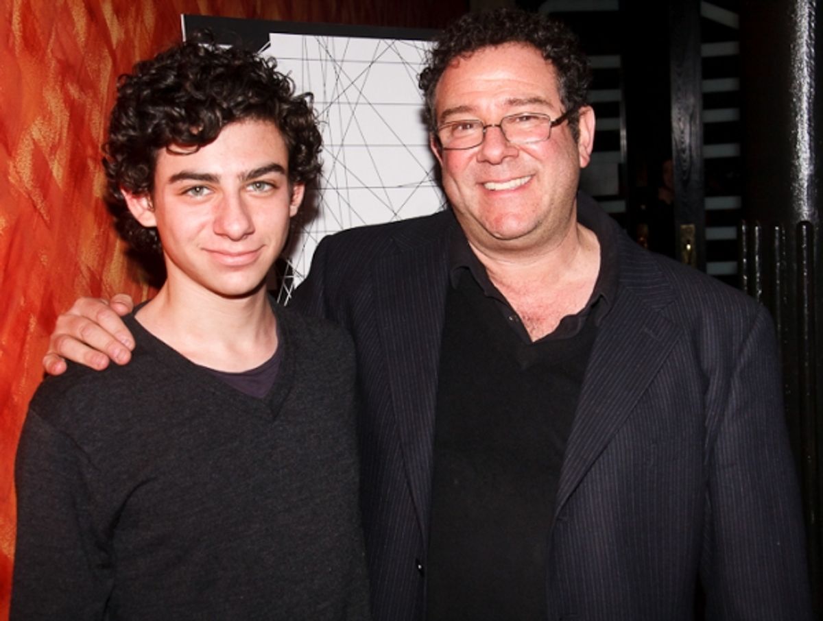 Michael Greif and his son David at 
