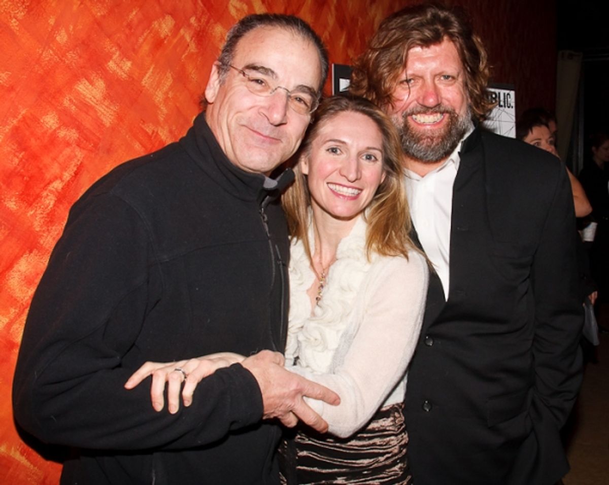 Mandy Patinkin, Rinne Groff, and Oskar Eustis at 