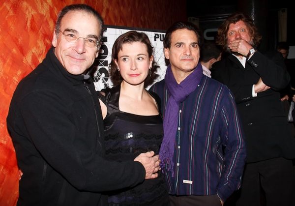 Mandy Patinkin, Hanna Cabell, and Matte Osian (with an Oskar Eustis photobomb) Photo