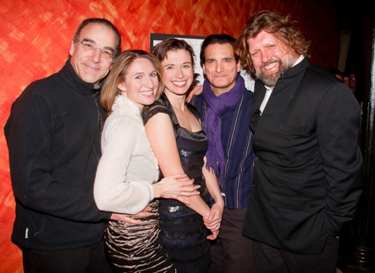 Mandy Patinkin, Rinne Groff, Hannah Cabell, Matte Osian, and Oskar Eustis at 