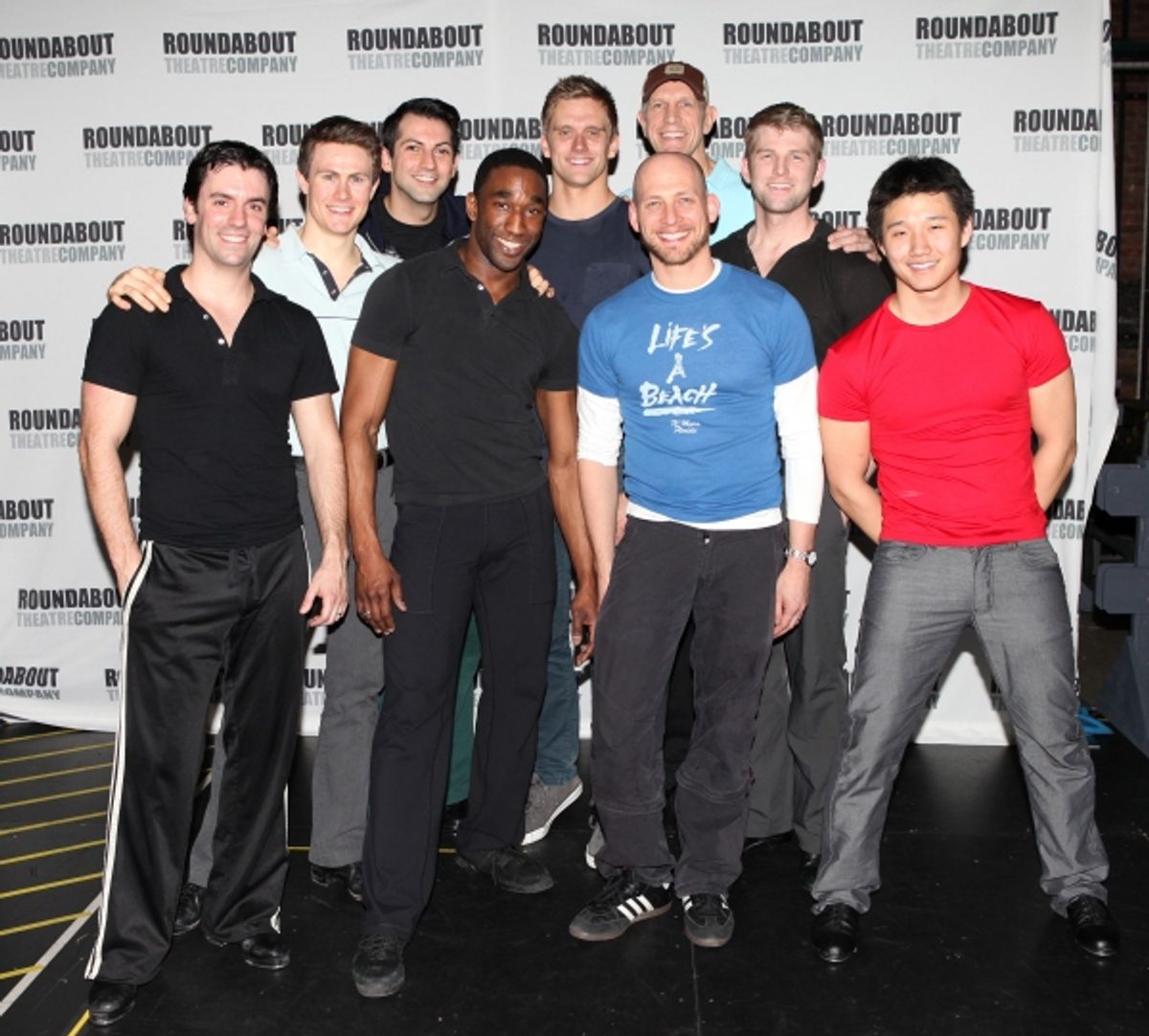 Ensemble Male cast featuring: Clyde Alves, Ward Billeisen, Josh Franklin, Justin Greer, Daniel J. Edwards, Kevin Munhall, Adam Perry, William Ryall & Anthony Wayne
 at 