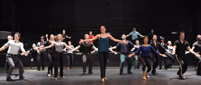 Sutton Foster & Ensemble Cast attending the Rehearsal Performance for the Roundabout  Photo