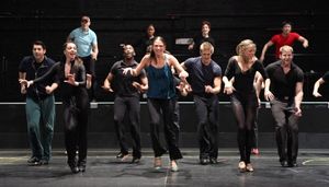 Sutton Foster & Ensemble Cast attending the Rehearsal Performance for the Roundabout  Photo