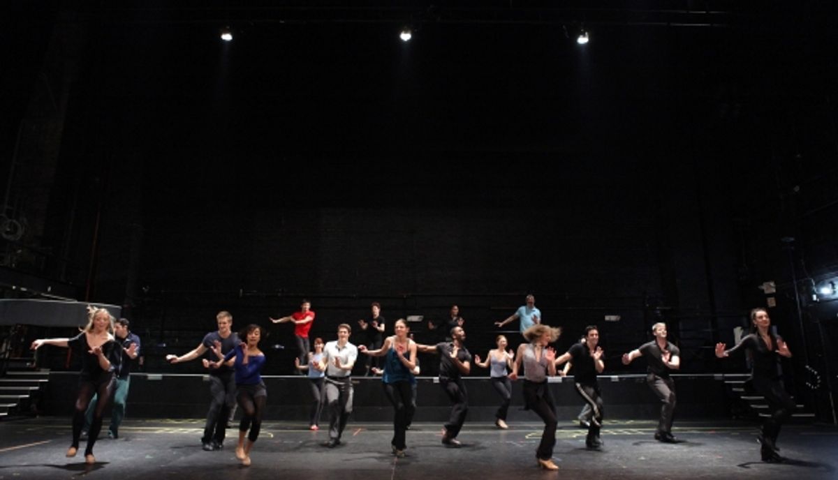 Sutton Foster & Ensemble Cast attending the Rehearsal Performance for the Roundabout Theatre Company's Broadway Revival of 'Anything Goes'  at Studio 54 in New York City. at 