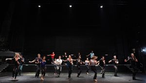 Sutton Foster & Ensemble Cast attending the Rehearsal Performance for the Roundabout  Photo