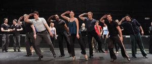 Sutton Foster & Ensemble Cast attending the Rehearsal Performance for the Roundabout  Photo