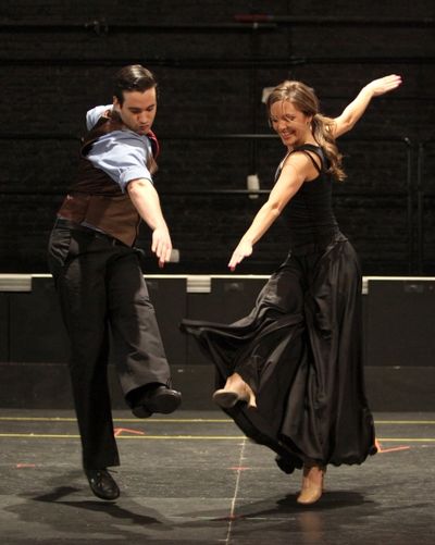 Laura Osnes & Colin Donnell attending the Rehearsal Performance for the Roundabout Th Photo