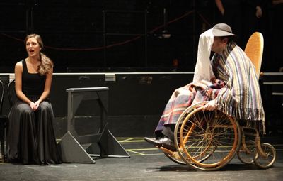 Laura Osnes & Colin Donnell attending the Rehearsal Performance for the Roundabout Th Photo