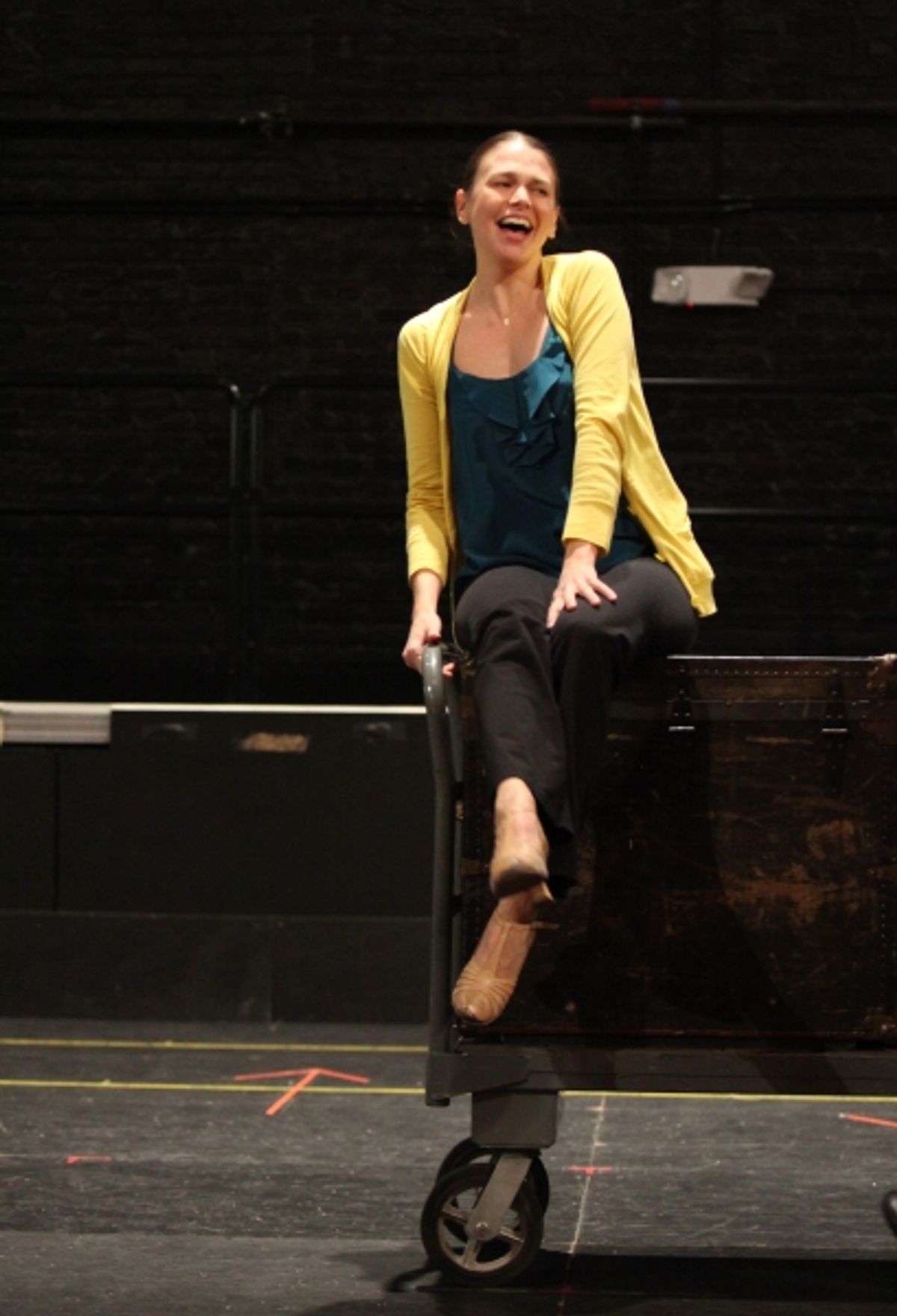 Sutton Foster attending the Rehearsal Performance for the Roundabout Theatre Company's Broadway Revival of 'Anything Goes'  at Studio 54 in New York City. at 