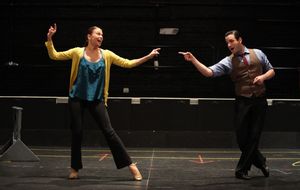 Colin Donnell & Sutton Foster attending the Rehearsal Performance for the Roundabout  Photo