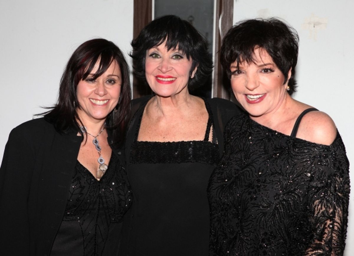 Lisa Mordente, Chita Rivera & Liza Minnelli Backstage at The Best of Jim Caruso's Cast Party, a Benefit for BC/EFA at Town Hall in New York City. at 