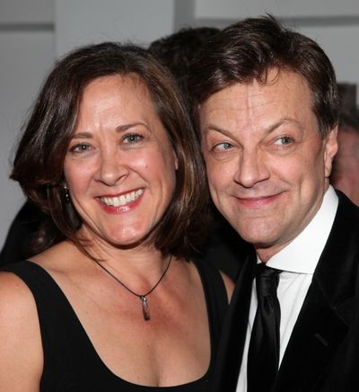 Karen Ziemba & Jim Caruso Backstage at The Best of Jim Caruso's Cast Party, a Benefit Photo