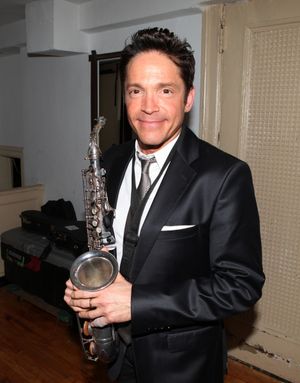 Dave Koz Backstage at The Best of Jim Caruso's Cast Party, a Benefit for BC/EFA at To Photo