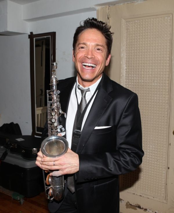Dave Koz Backstage at The Best of Jim Caruso's Cast Party, a Benefit for BC/EFA at To Photo