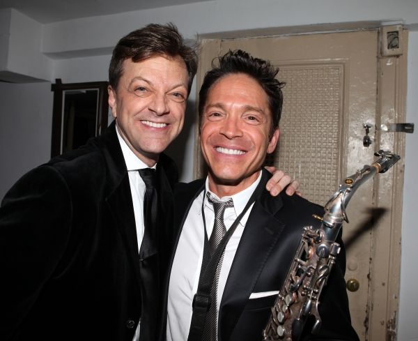 Jim Caruso & Dave Koz Backstage at The Best of Jim Caruso's Cast Party, a Benefit for Photo