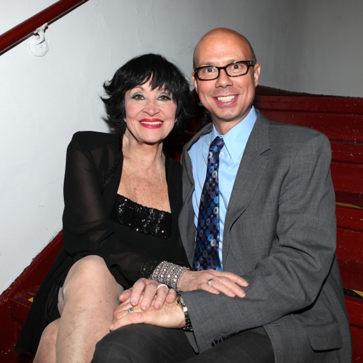 Chita Rivera & Richard Ridge Backstage at The Best of Jim Caruso's Cast Party, a Benefit for BC/EFA at Town Hall in New York City. at 