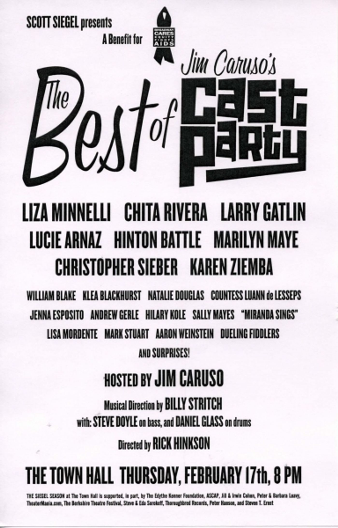 Photo Coverage: Liza, Chita & More in The Best of Jim Caruso's CAST PARTY  Image