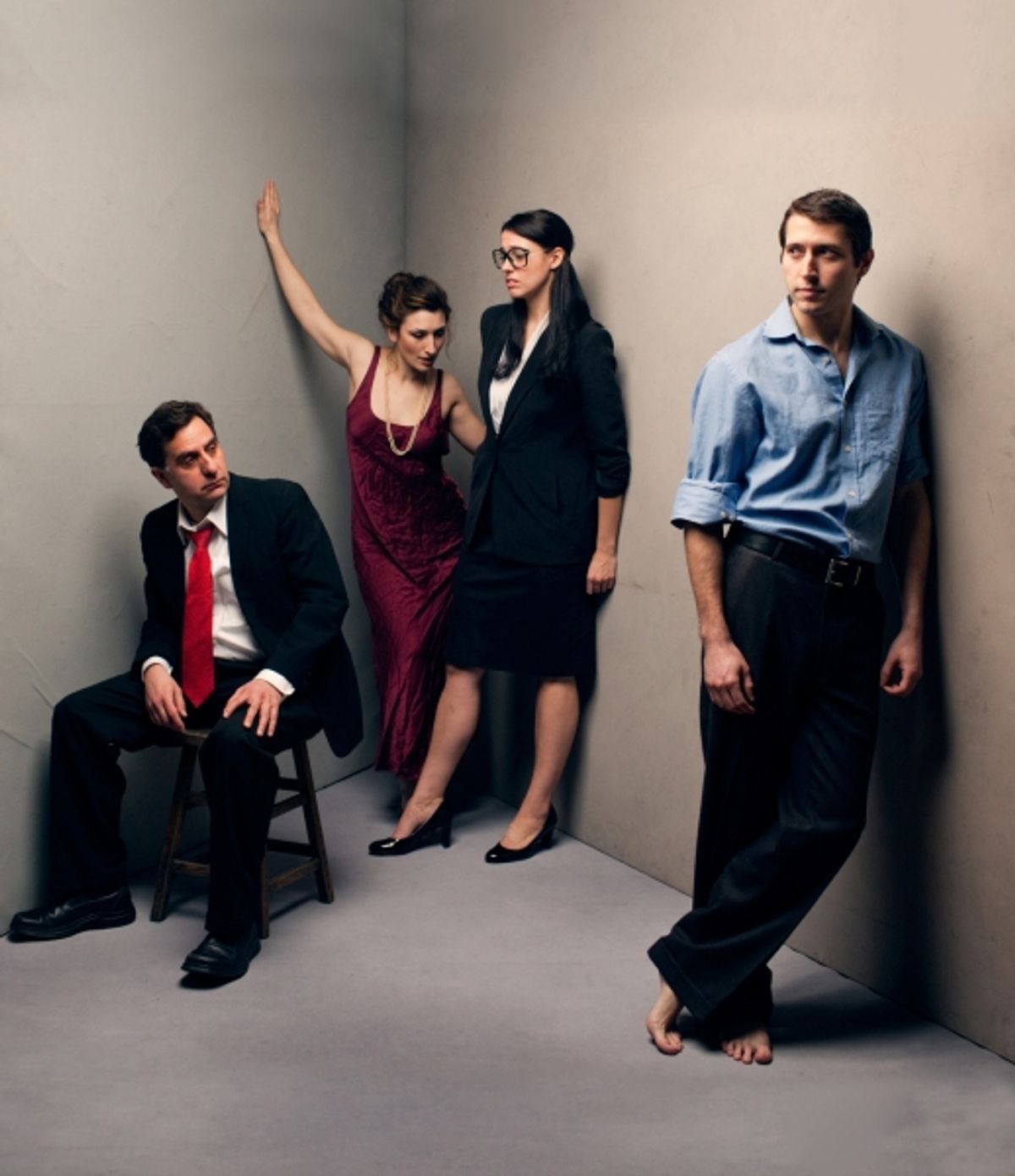 William Green as Samuel, Olivia Rorick as Ruth, Tia Stivala as Renee and MacLeod Andrews at 