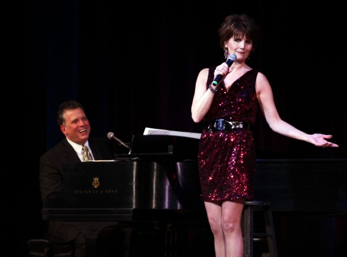 Billy Stritch & Lucie Arnaz performing at The Best of Jim Caruso's Cast Party, a Benefit for BC/EFA at Town Hall in New York City. at 
