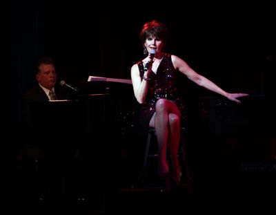 Billy Stritch & Lucie Arnaz performing at The Best of Jim Caruso's Cast Party, a Bene Photo