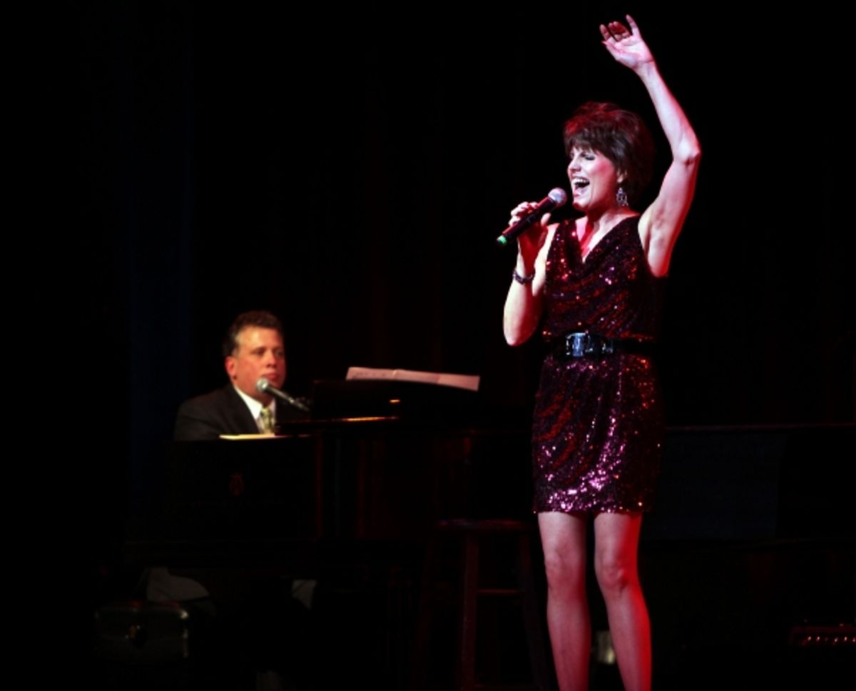 Billy Stritch & Lucie Arnaz performing at The Best of Jim Caruso's Cast Party, a Benefit for BC/EFA at Town Hall in New York City. at 