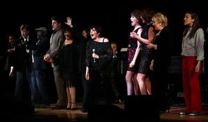 New York, New York Finale featuring: Hinton Battle, Christopher Sieber, Billy Stritch, Chita Rivera, Lisa Mordente, Liza Minnelli, Jim Caruso, Lucie Arnaz, Hilary Kole, Sally Mayes, Miranda Sings performing at The Best of Jim Caruso's Cast Party, a Benefi @ BroadwayWorld New York, New York Finale featuring: Hinton Battle, Christopher Sieber, Billy Stritch Photo
