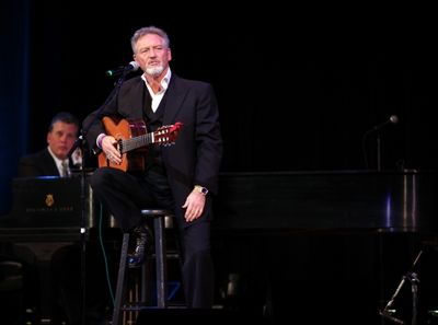 Billy Stritch & Larry Gatlin performing at The Best of Jim Caruso's Cast Party, a Ben Photo