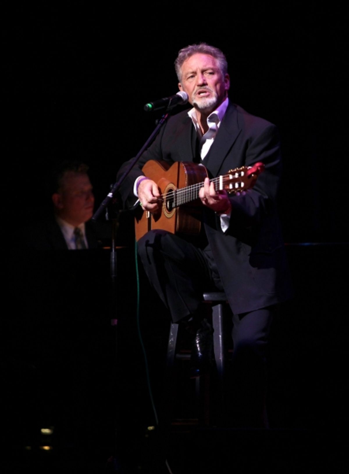 Larry Gatlin performing at The Best of Jim Caruso's Cast Party, a Benefit for BC/EFA at Town Hall in New York City. at 