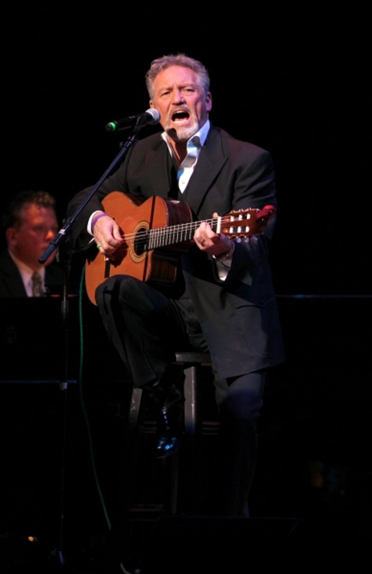 Larry Gatlin performing at The Best of Jim Caruso's Cast Party, a Benefit for BC/EFA at Town Hall in New York City. at 