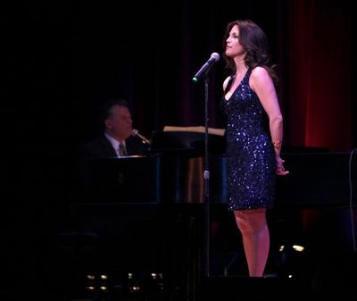 Billy Stritch & Hilary Kole performing at The Best of Jim Caruso's Cast Party, a Bene Photo