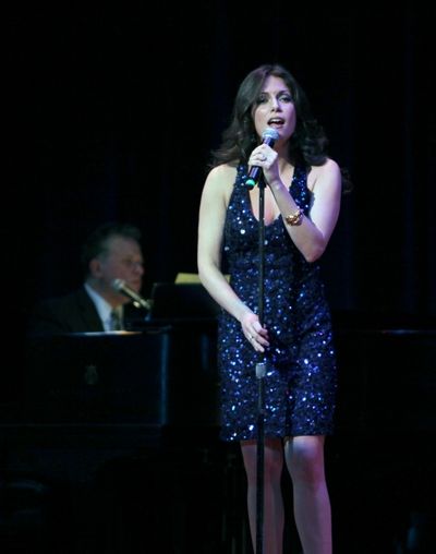 Billy Stritch & Hilary Kole performing at The Best of Jim Caruso's Cast Party, a Bene Photo