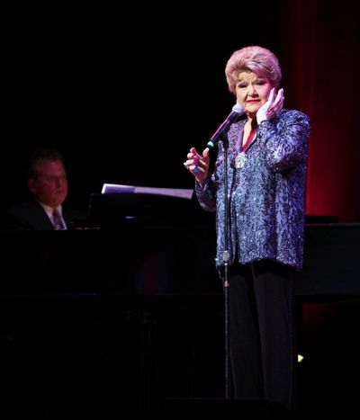 Billy Stritch & Marilyn Mayes performing at The Best of Jim Caruso's Cast Party, a Be Photo