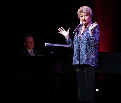 Billy Stritch & Marilyn Mayes performing at The Best of Jim Caruso's Cast Party, a Be Photo