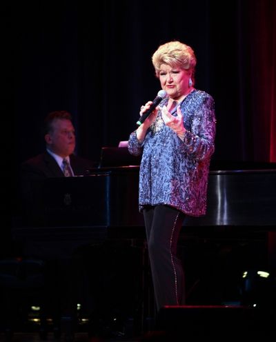 Billy Stritch & Marilyn Mayes performing at The Best of Jim Caruso's Cast Party, a Be Photo