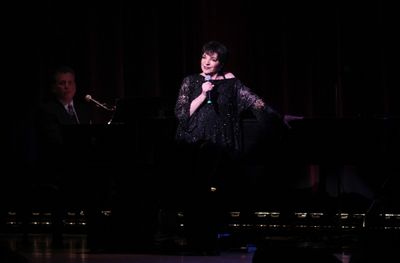 Billy Stritch & Liza Minnelli performing at The Best of Jim Caruso's Cast Party, a Be Photo