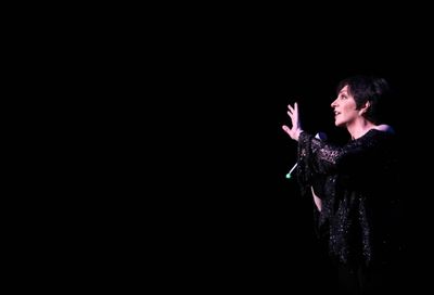 Liza Minnelli performing at The Best of Jim Caruso's Cast Party, a Benefit for BC/EFA Photo