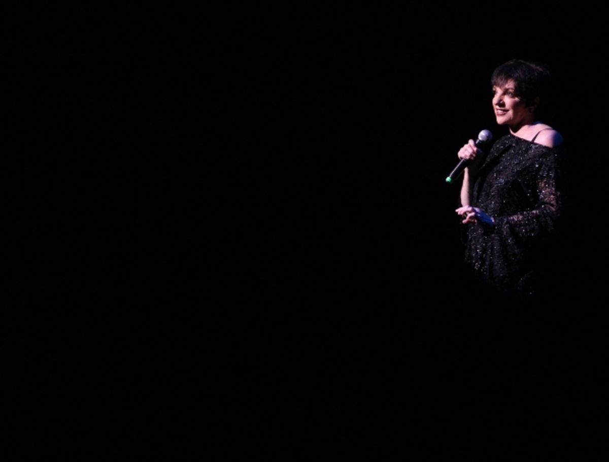 Liza Minnelli performing at The Best of Jim Caruso's Cast Party, a Benefit for BC/EFA at Town Hall in New York City. at 