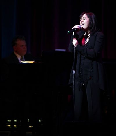 Billy Stritch & Lisa Mordente performing at The Best of Jim Caruso's Cast Party, a Be Photo