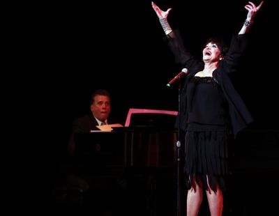 Billy Stritch & Chita Rivera performing at The Best of Jim Caruso's Cast Party, a Ben Photo