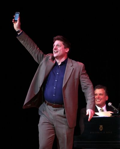 Billy Stritch, Christopher Sieber performing at The Best of Jim Caruso's Cast Party,  Photo