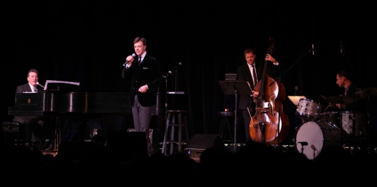 Billy Stritch & Jim Caruso performing at The Best of Jim Caruso's Cast Party, a Benefit for BC/EFA at Town Hall in New York City. at 
