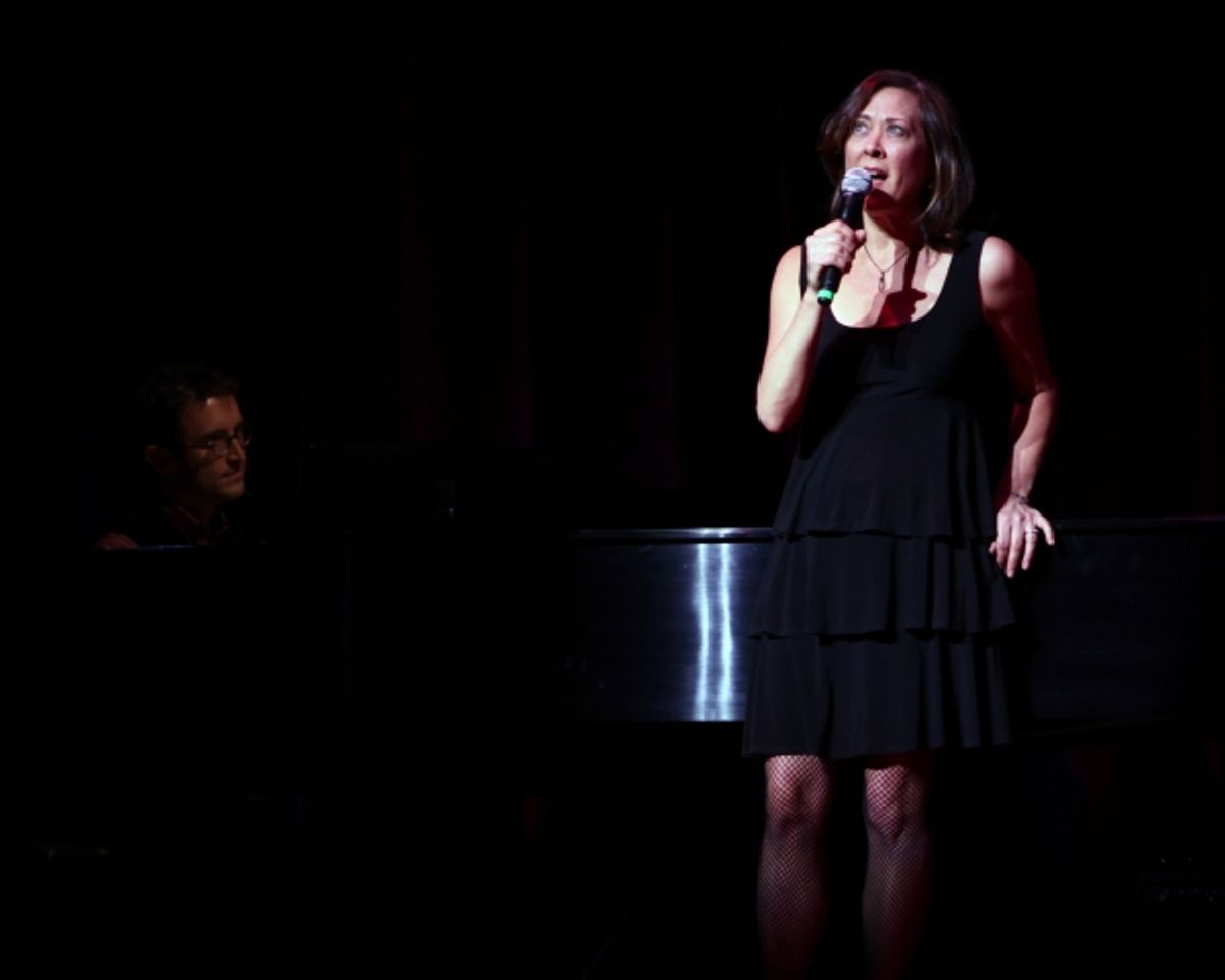 Andrew Gerle & Karen Ziemba performing at The Best of Jim Caruso's Cast Party, a Benefit for BC/EFA at Town Hall in New York City. at 
