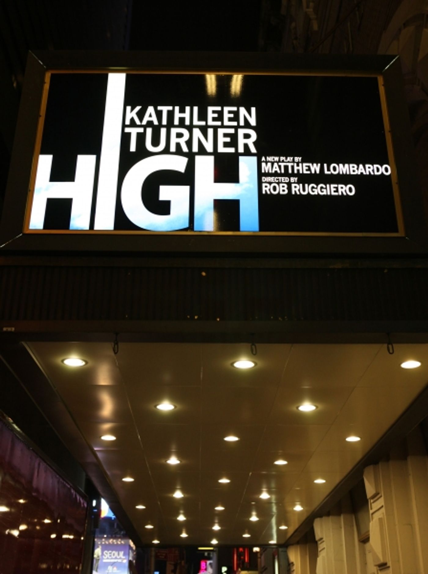 Photo Coverage: UP ON THE MARQUEE: HIGH Starring Kathleen Turner Photo Coverage: UP ON THE MARQUEE: HIGH Starring Kathleen Turner Image