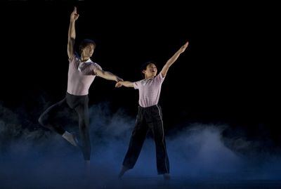 Samuel Pergande (Older Billy) with J.P. Viernes as Billy 
 Photo