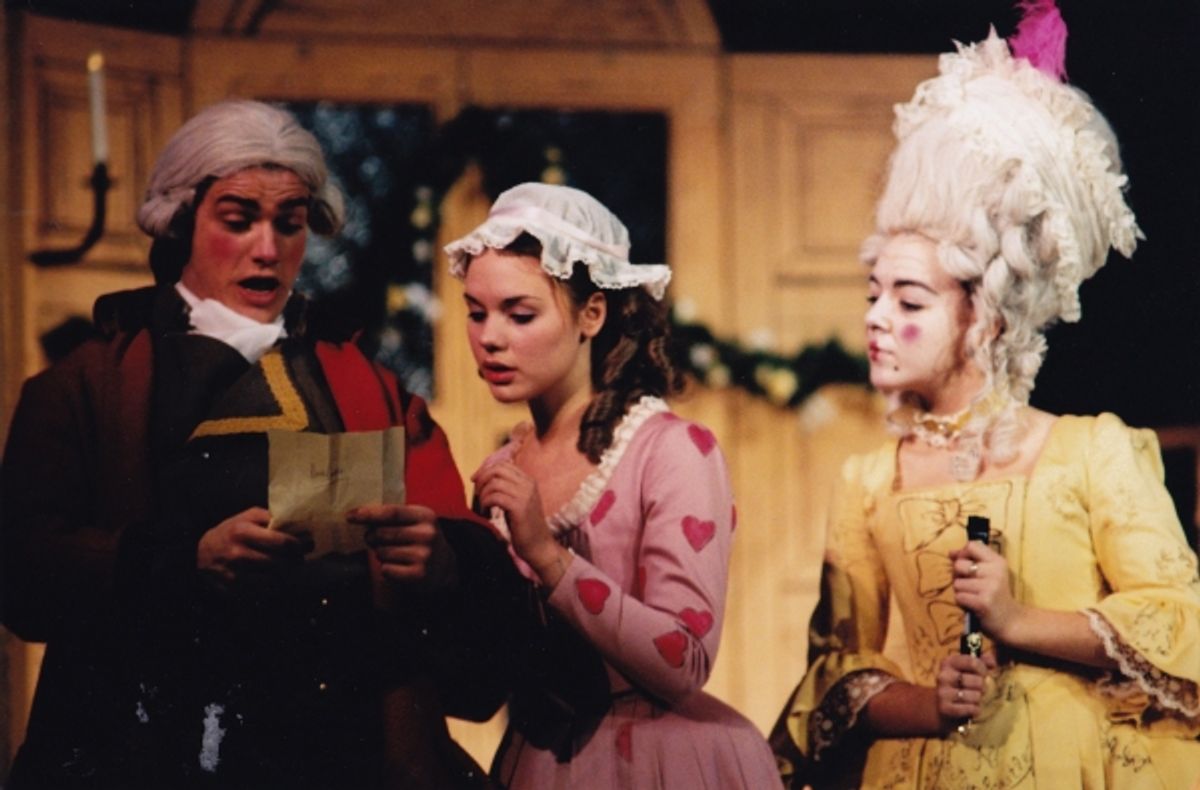 James Hoare, Gina Beck and Sheridan Smith in the original NYMT production of The Kissing Dance at 