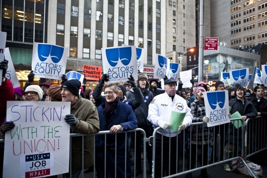 Photo Coverage: AEA Supports Wisconsin Workers at NYC Rally  Image