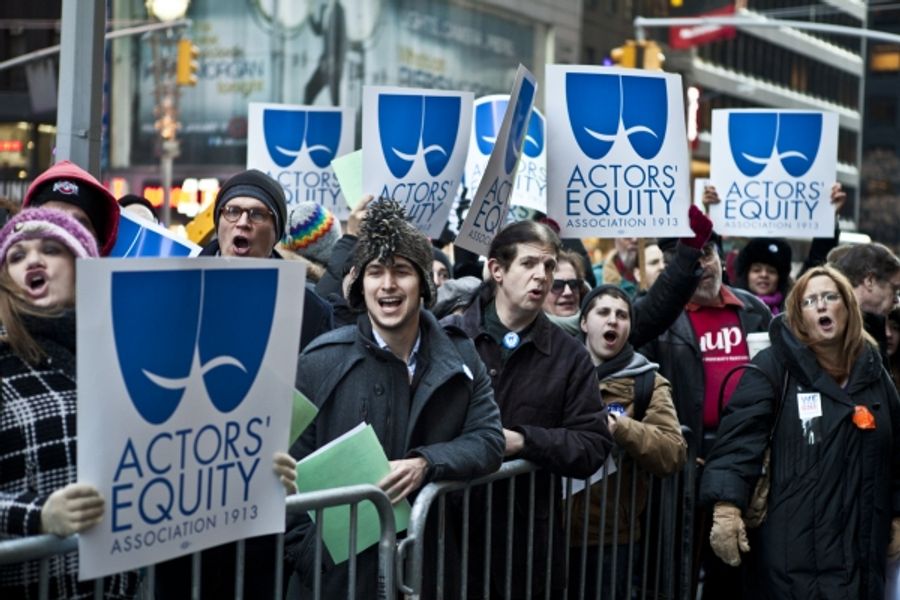 Photo Coverage: AEA Supports Wisconsin Workers at NYC Rally  Image