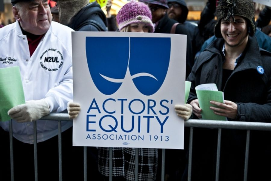 Photo Coverage: AEA Supports Wisconsin Workers at NYC Rally  Image