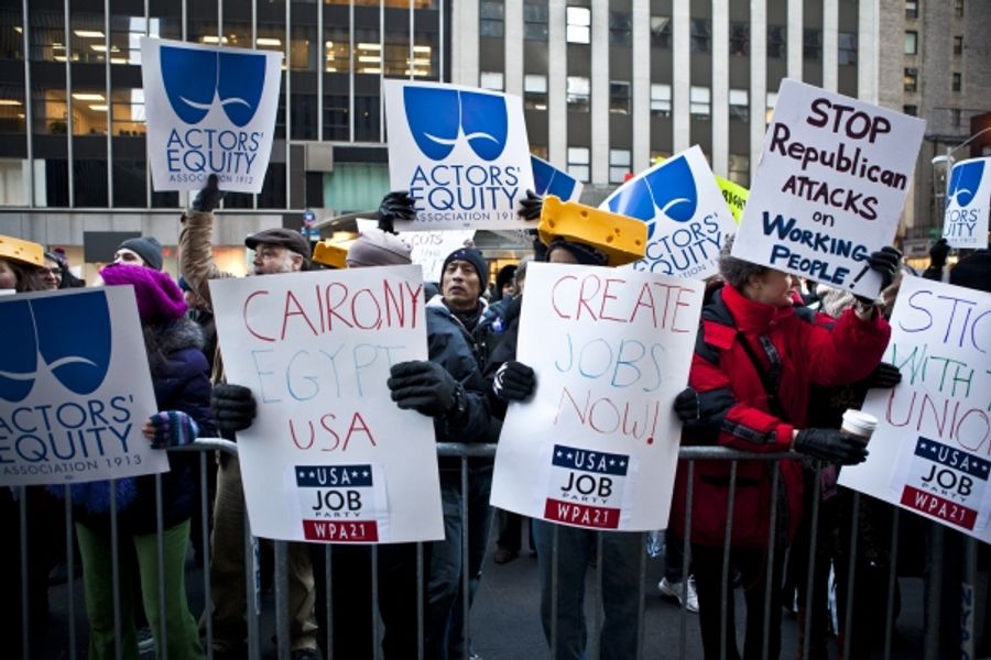 Photo Coverage: AEA Supports Wisconsin Workers at NYC Rally  Image