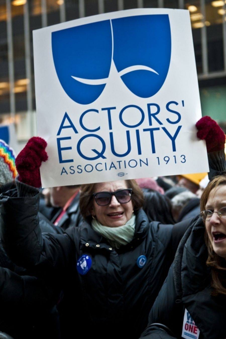 Photo Coverage: AEA Supports Wisconsin Workers at NYC Rally  Image